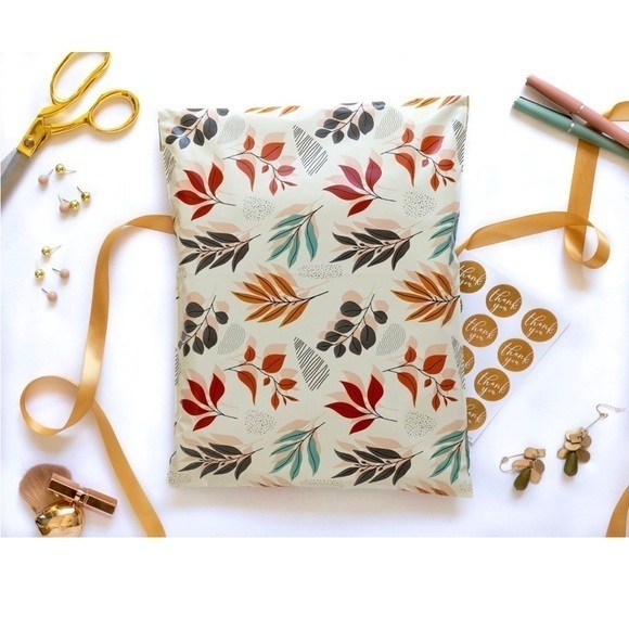 Other - 20 (10” x 13”) Fall Leaves Poly Mailers Poly Bags BRAND NEW